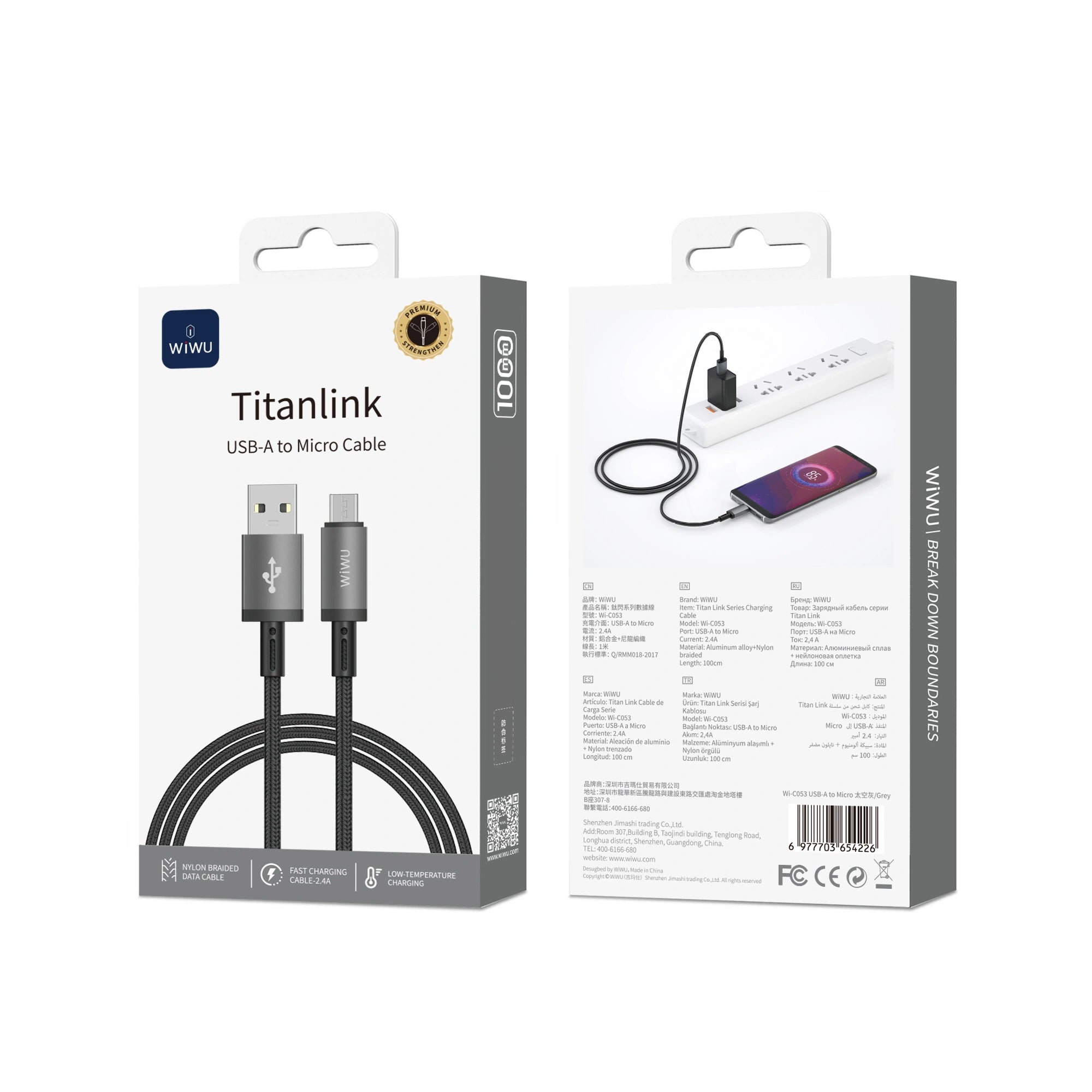 Cable Titanlink Tipo C a Lightning Wiwu
