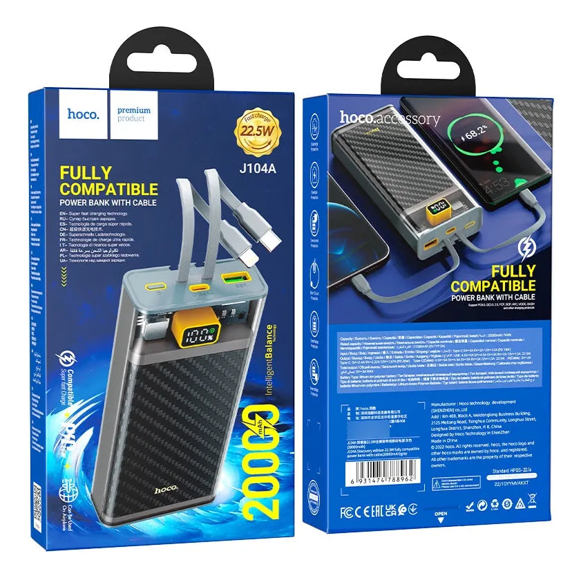 J104A Power bank (20000mAh) 22.5W