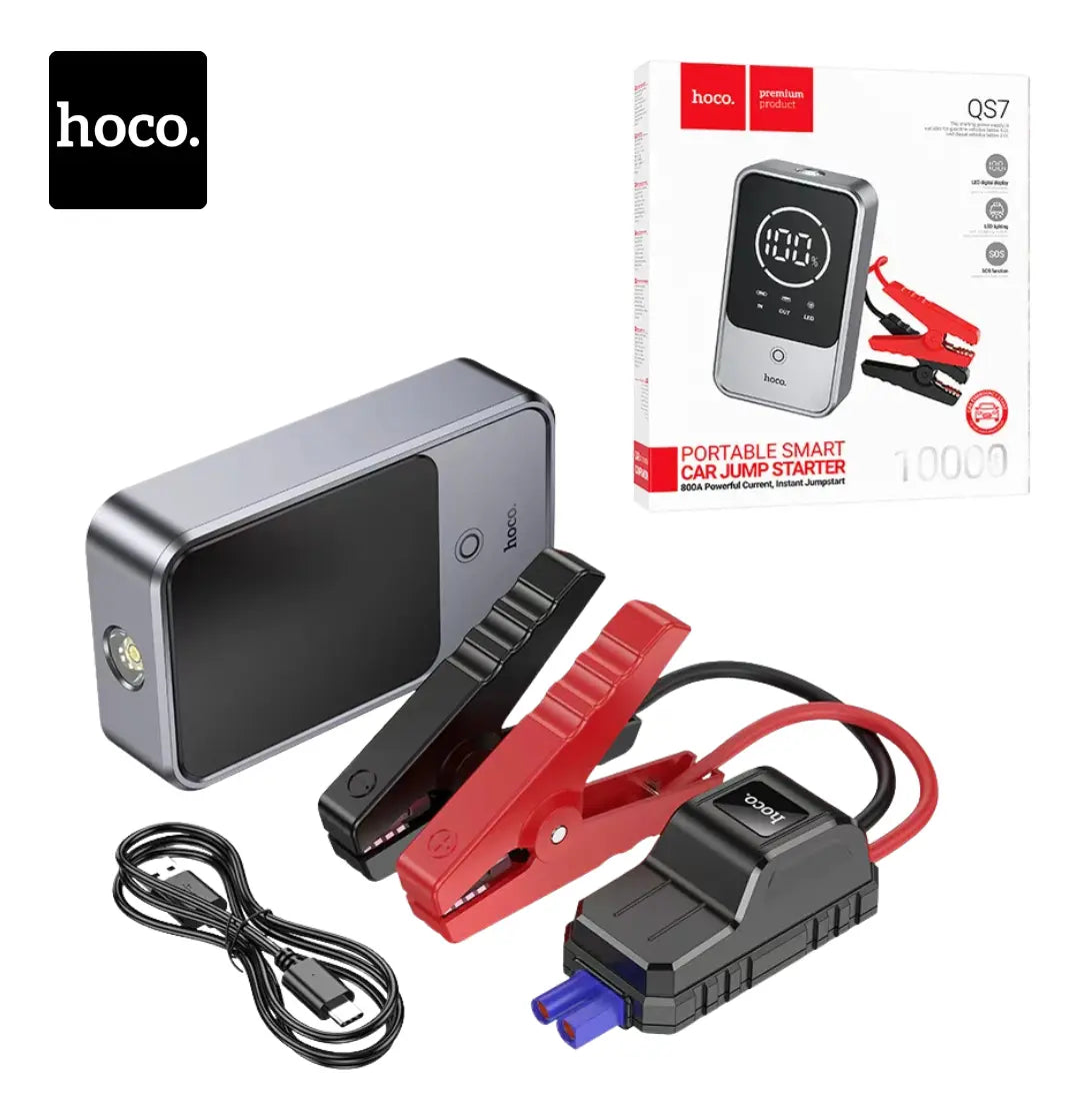 Arrancador De Bateria Emergencia Para Auto Hoco 10.000mah