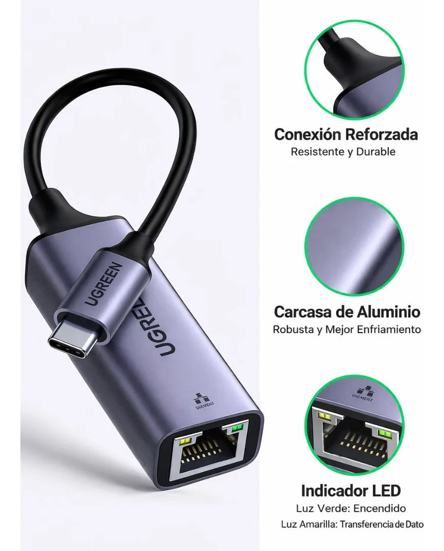 UA37 Type-C ethernet adapter(1000 Mbps)