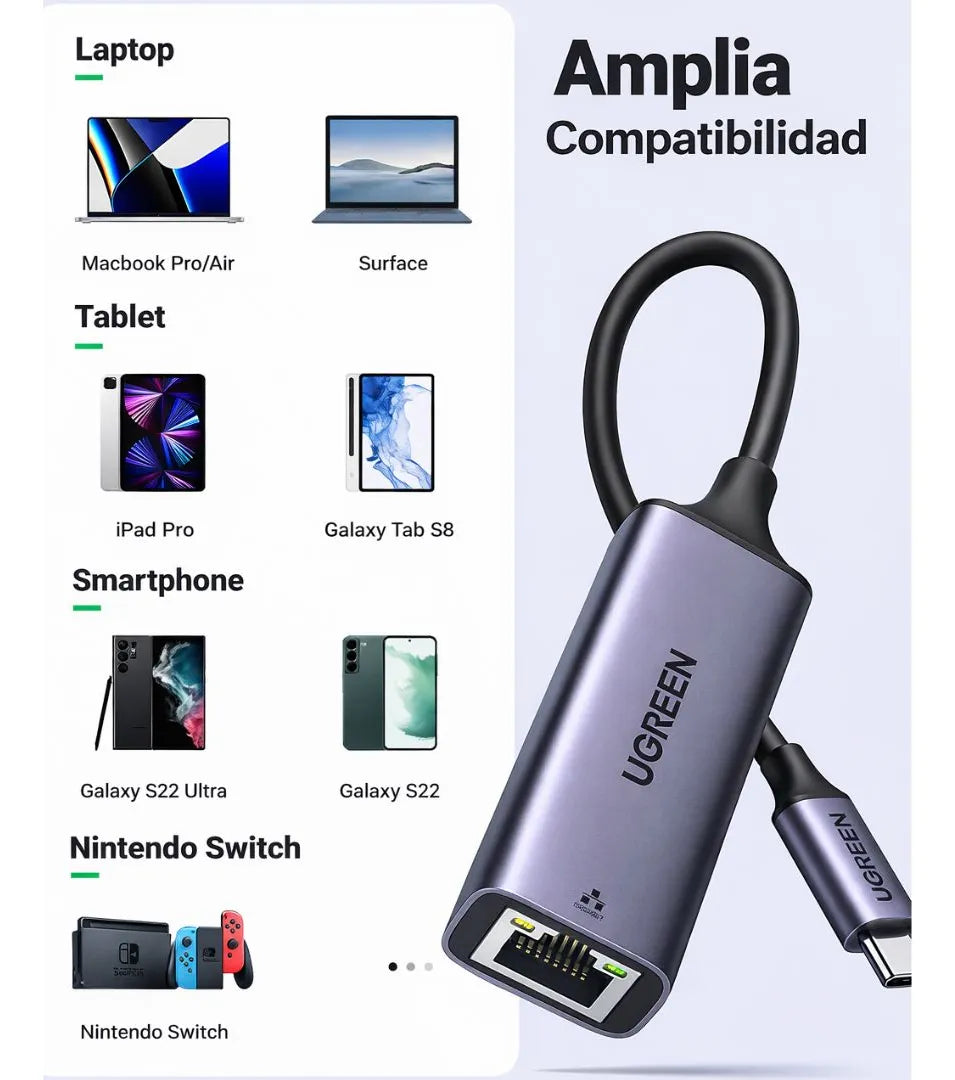UA37 Type-C ethernet adapter(1000 Mbps)