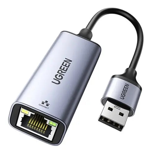 Ugreen Adaptador De Red Usb 3.0 A Ethernet Rj45 Laptop Pc Color Space gray