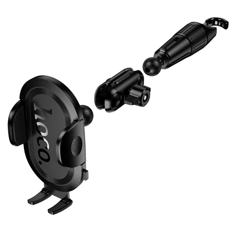 Soporte de celular para retrovisor Hoco H88 Rally ultra delgado – negro.