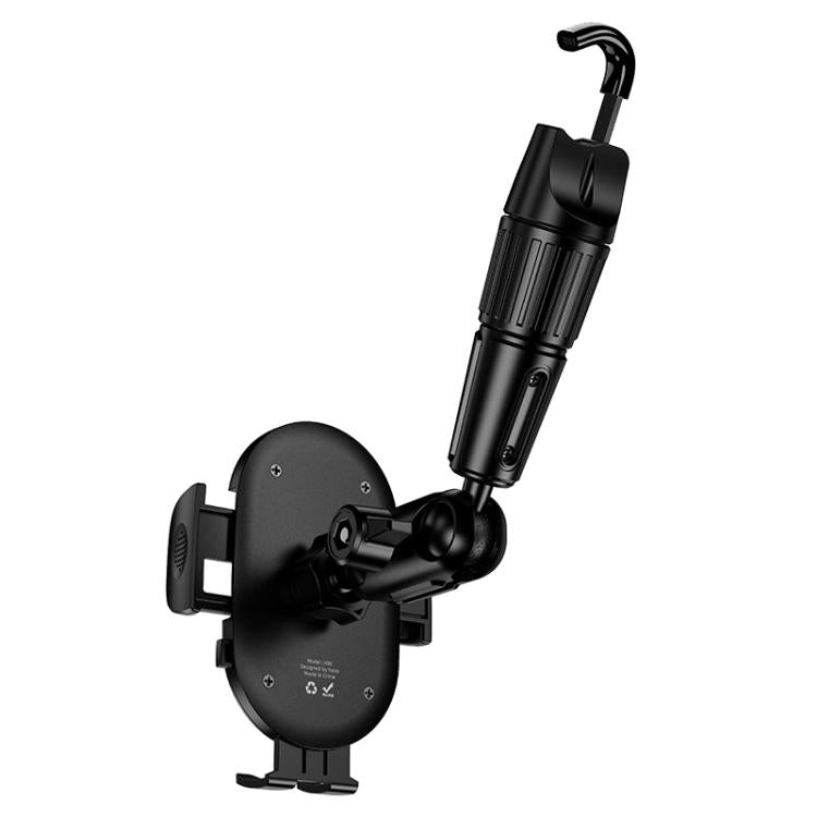 Soporte de celular para retrovisor Hoco H88 Rally ultra delgado – negro.