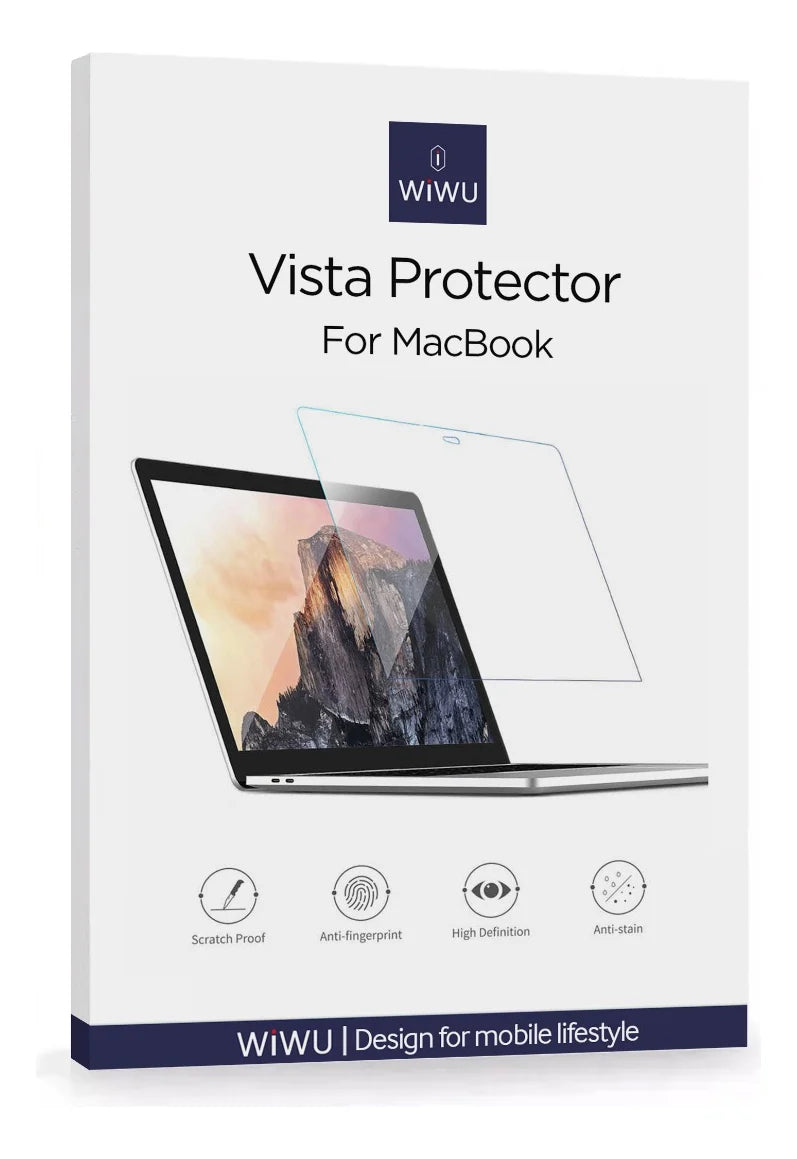 MICA PROTECTOR PANTALLA WIWU PARA MACBOOK AIR 13.6 M4 A3241
