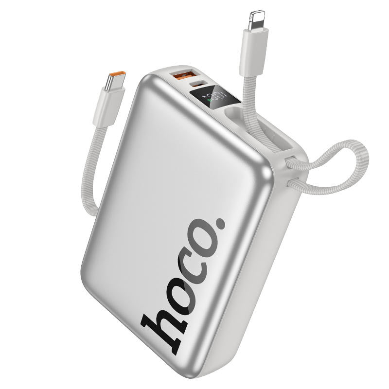 Power bank Hoco Q39 Eminente 22,5W + PD 20W con cable integrado (20 000 mAh).