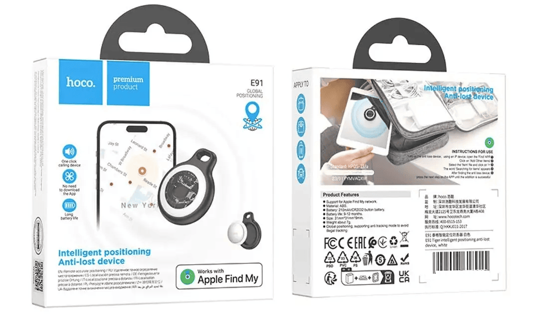 AirTag Rastreador GPS Ubicación Inteligente Hoco E91