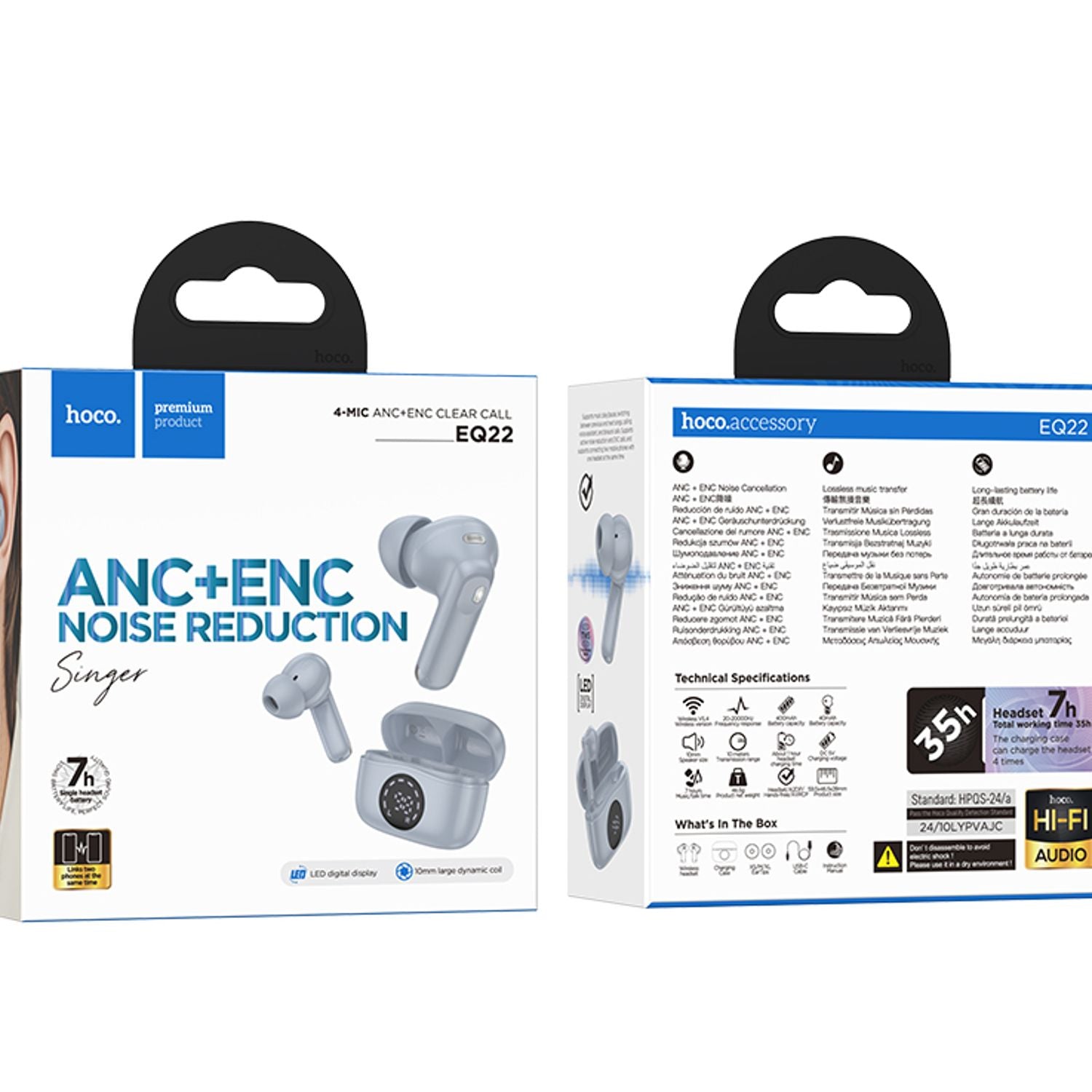 Hoco EQ22 TWS in-ear con ANC